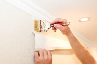 Pose de papier peint à Amage — revêtements muraux et toiles de verre